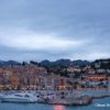 le port de menton de nuit